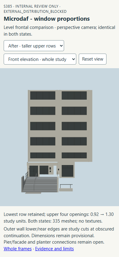 After Level frontal perspective, phone, complete frame